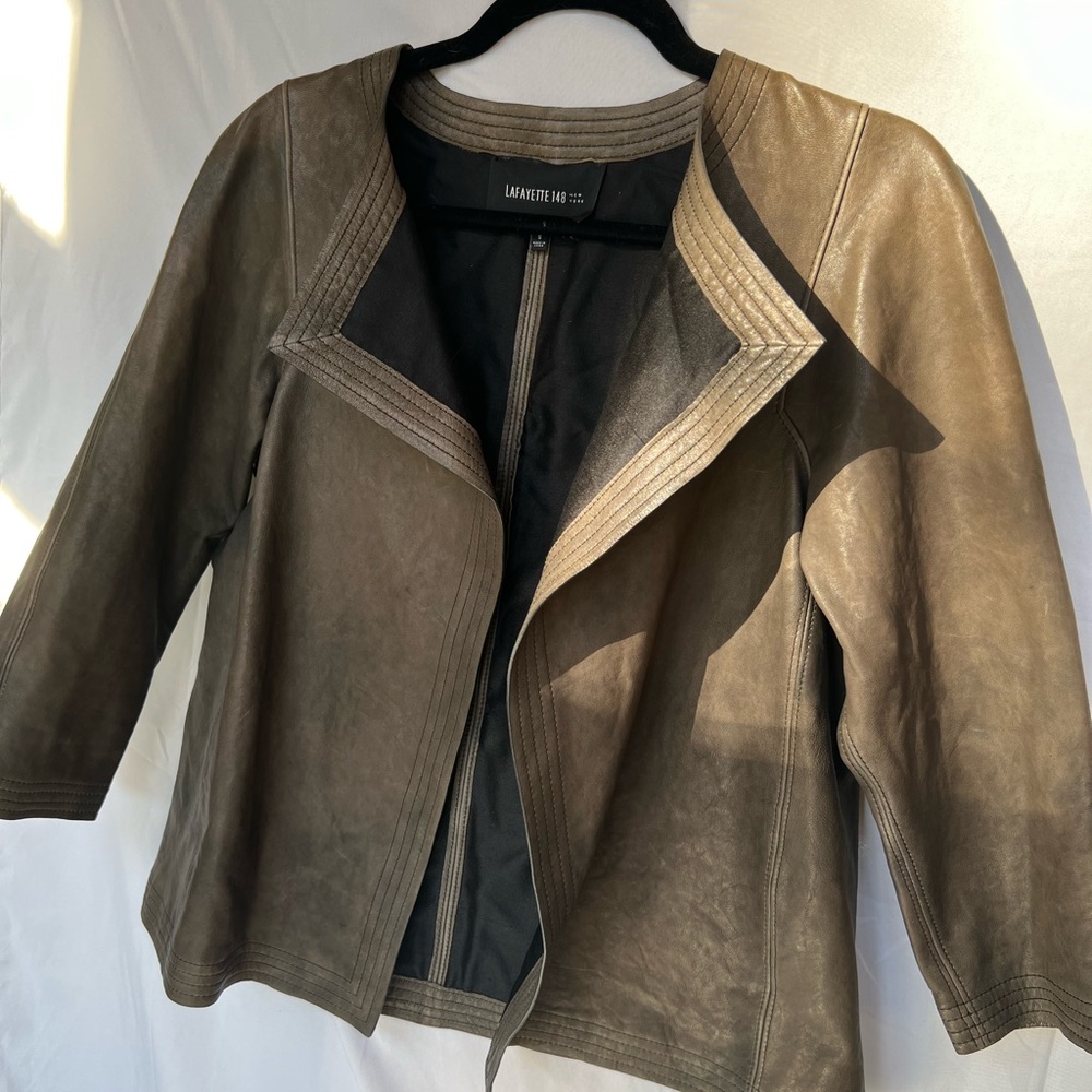 Lafayette 148 Leather Jacket - Vintage